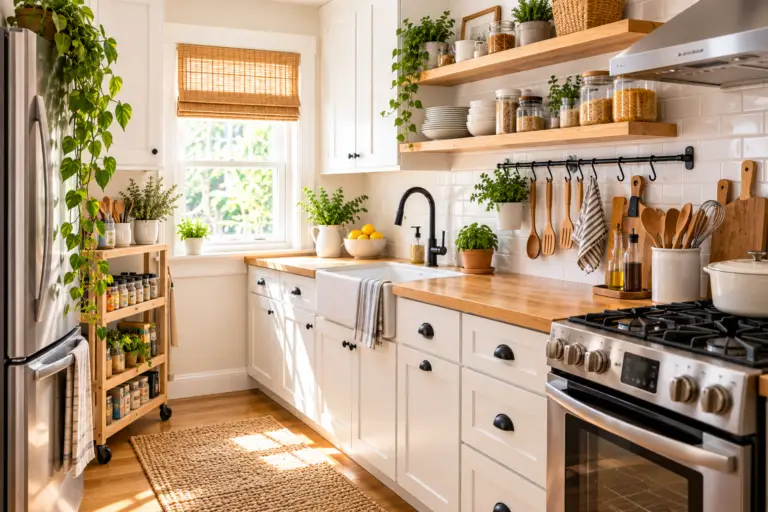 Small Organized Kitchen
