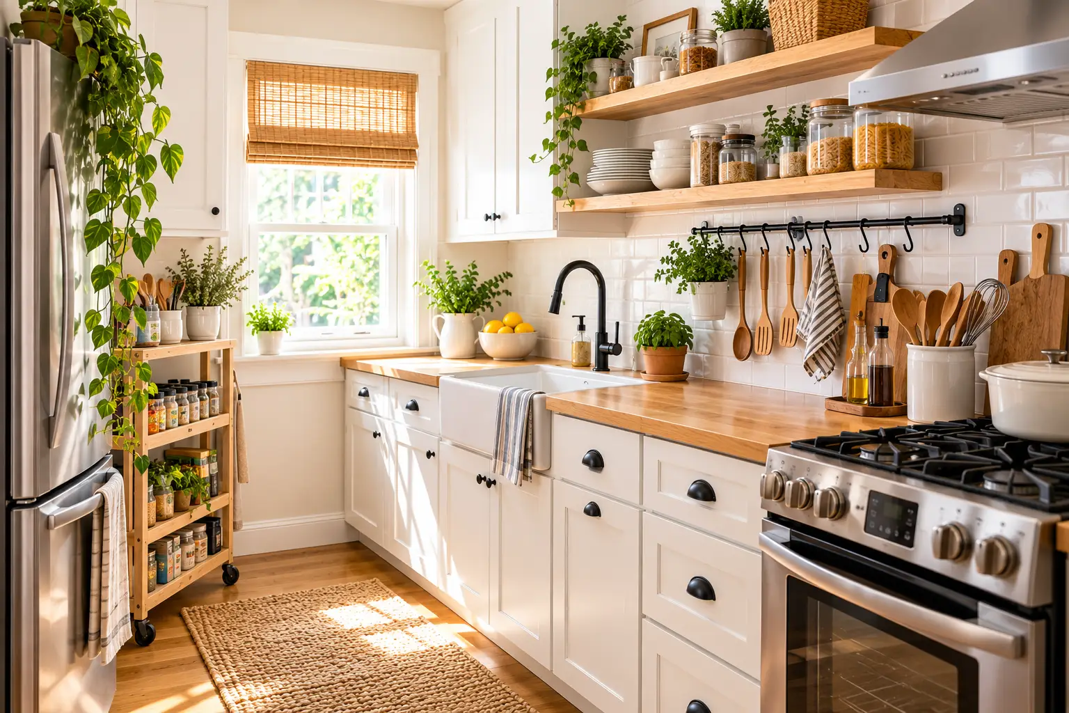Small Organized Kitchen